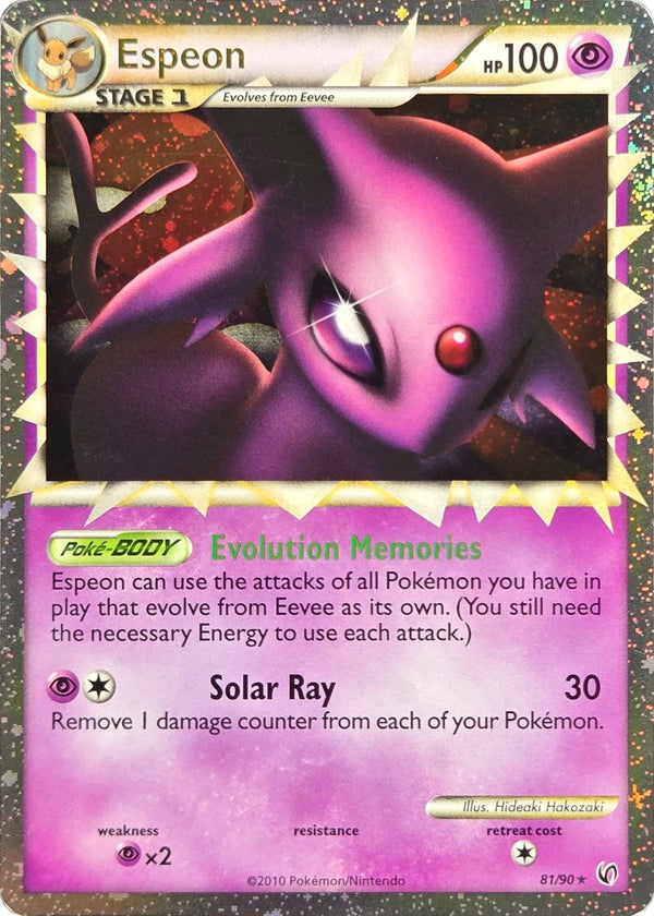 Espeon Prime - 81/90 - Undaunted Prime Holo Rare front