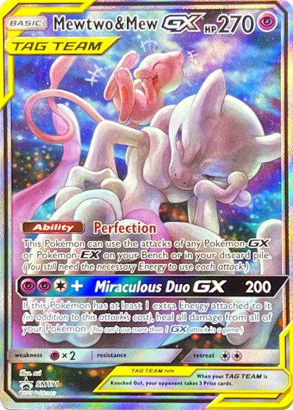 Mewtwo & Mew GX - SM191 - SM Black Star Promo Tag Team Full Art front
