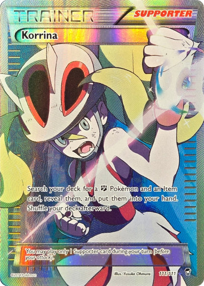Korrina - 111/111 - Furious Fists Full Art Ultra Rare Holo front