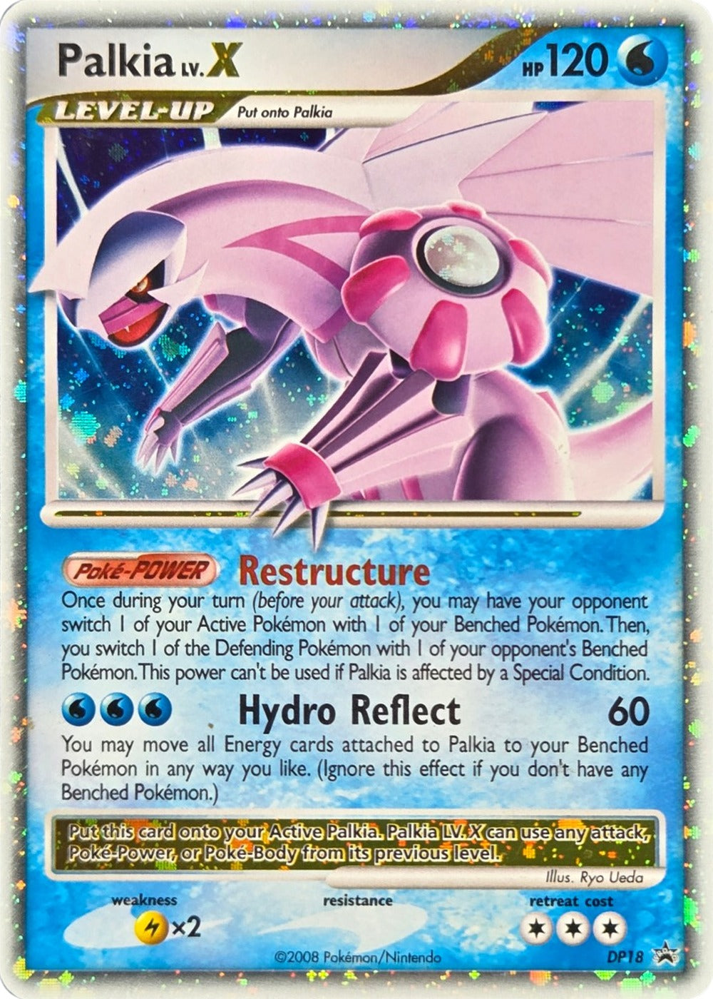 Palkia LV.X - DP18 - DP Black Star Promos LV.X Promo Holo (Lightly Played) front