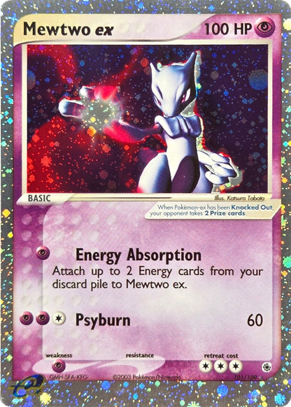 Mewtwo ex - 101/109 - EX Ruby & Sapphire Holo Rare ex front