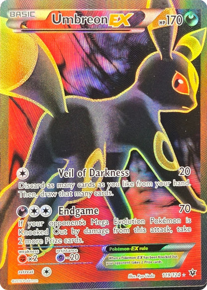 Umbreon EX - 119/124 - Fates Collide Full Art Ultra Rare Holo front