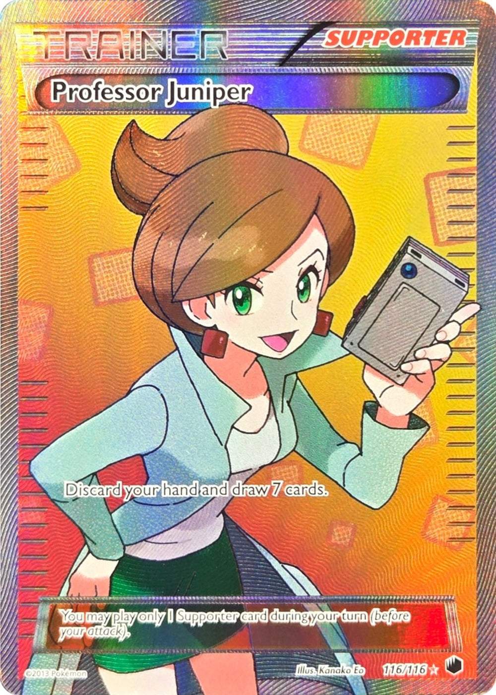 Professor Juniper - 116/116 - Plasma Freeze Full Art Ultra Rare Holo front
