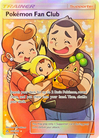 Pokemon Fan Club - 155/156 - Ultra Prism Full Art Ultra Rare Holo front