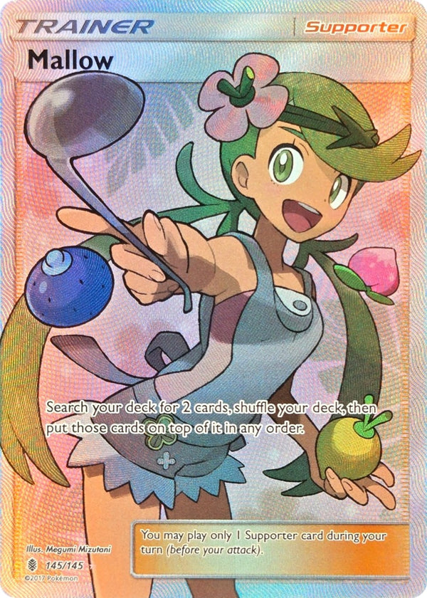 Mallow - 145/145 - Guardians Rising Full Art Ultra Rare (Lightly Played) front