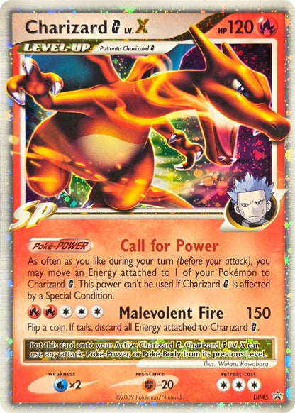 Charizard G LV.X - DP45 - DP Black Star Promos LV.X Holo Promo (Moderately Played) front