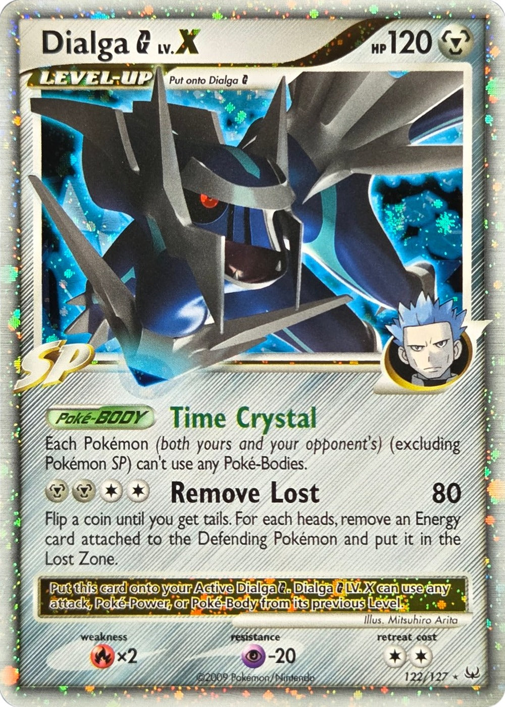 Dialga G LV.X - 122/127 - Platinum LV.X Holo Rare (Lightly Played) front