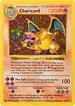 Charizard - 4/102 - Shadowless Base Set Holo Rare (Moderately Played) front