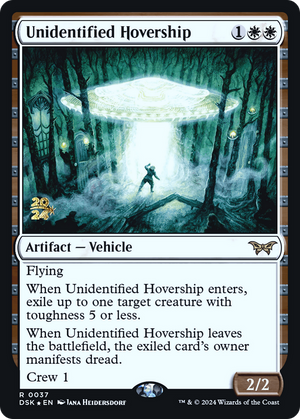 Unidentified Hovership (PRE-037) - Duskmourn: House of Horror Promos Foil - Poke-Collect