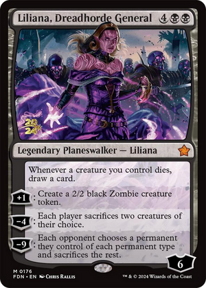 Liliana, Dreadhorde General (PRE-176) - Foundations Promos Foil