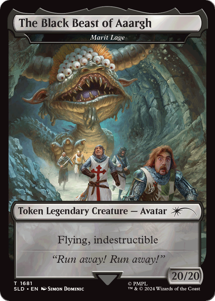 The Black Beast of Aaargh - Marit Lage Token (SLD-1681) - Secret Lair Drop / The Black Beast of Aaargh