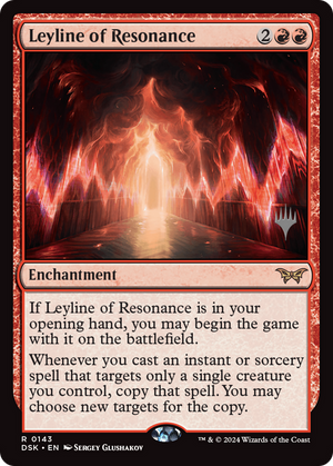 Leyline of Resonance (PPDSK-143) - Duskmourn: House of Horror Promos