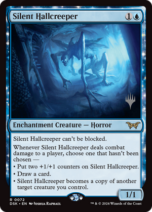 Silent Hallcreeper (PPDSK-072) - Duskmourn: House of Horror Promos: (enchantment) Foil - Poke-Collect