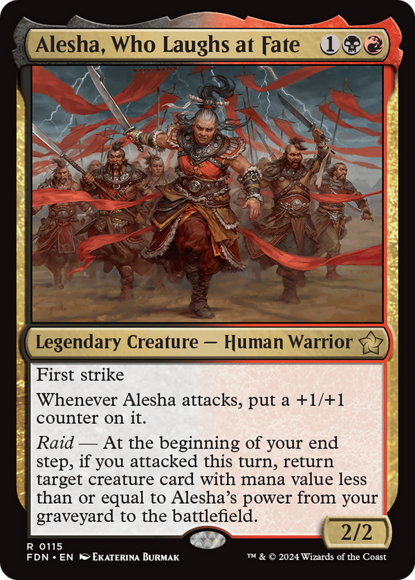 Alesha, Who Laughs at Fate (FDN-115) - Foundations - Poke-Collect