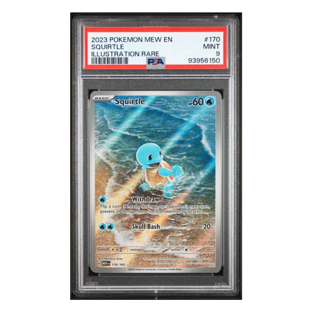 Squirtle Illustration Rare 151 #170 PSA 9