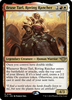 Bruse Tarl, Roving Rancher (PPOTJ-198) - Outlaws of Thunder Junction Promos