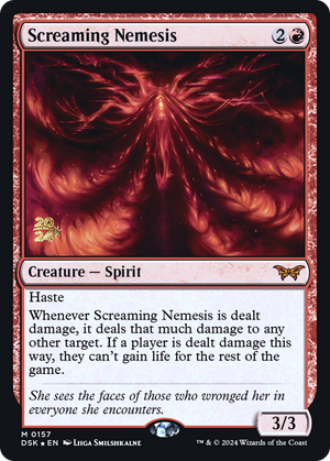 Screaming Nemesis (PRE-157) - Duskmourn: House of Horror Promos Foil