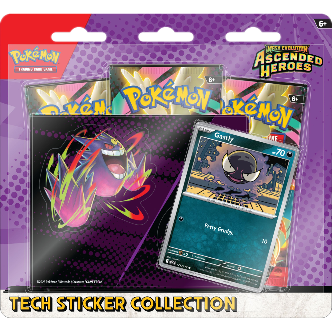 Mega Evolution: Ascended Heroes Tech Sticker Collection (Mega Gengar)