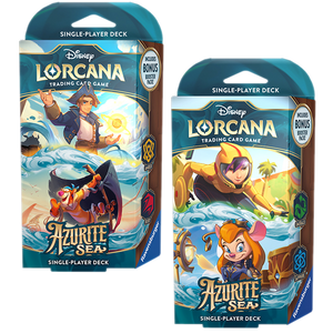 Disney Lorcana: Azurite Sea Starter Deck Set of 2 (EARLY BIRD SPECIAL)