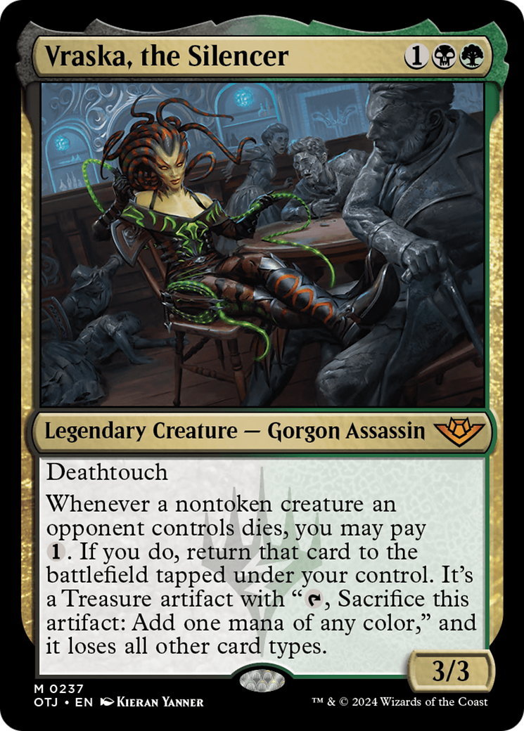 Vraska, the Silencer (OTJ-237) - Outlaws of Thunder Junction Foil - Poke-Collect