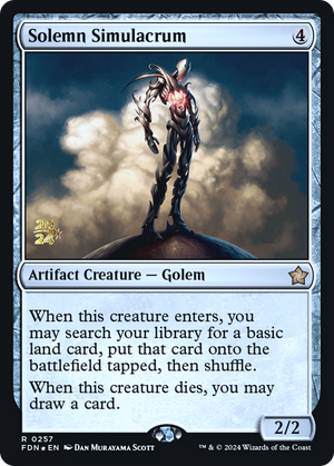 Solemn Simulacrum (PRE-257) - Foundations Promos Foil