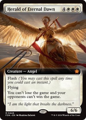 Herald of Eternal Dawn (FDN-446) - Foundations: (Extended Art) Foil
