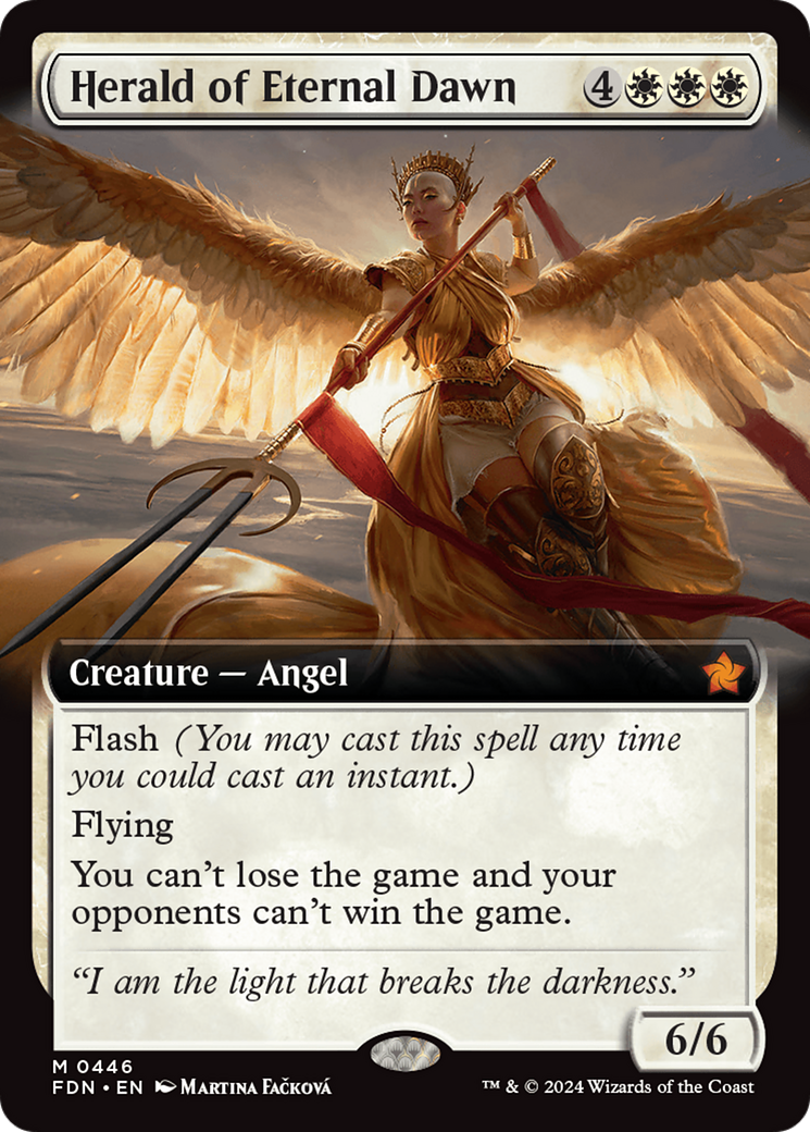Herald of Eternal Dawn (FDN-446) - Foundations: (Extended Art) Foil