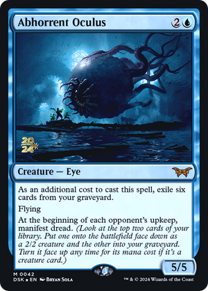 Abhorrent Oculus (PRE-042) - Duskmourn: House of Horror Promos Foil - Poke-Collect