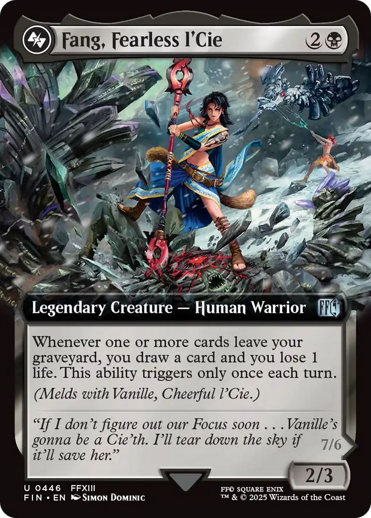 Fang, Fearless l'Cie (FIN-446) - FINAL FANTASY: (Extended Art) - Poke-Collect