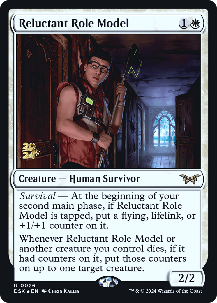 Reluctant Role Model (PRE-026) - Duskmourn: House of Horror Promos Foil - Poke-Collect