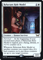 Reluctant Role Model (PRE-026) - Duskmourn: House of Horror Promos Foil - Poke-Collect