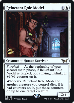 Reluctant Role Model (PRE-026) - Duskmourn: House of Horror Promos Foil - Poke-Collect