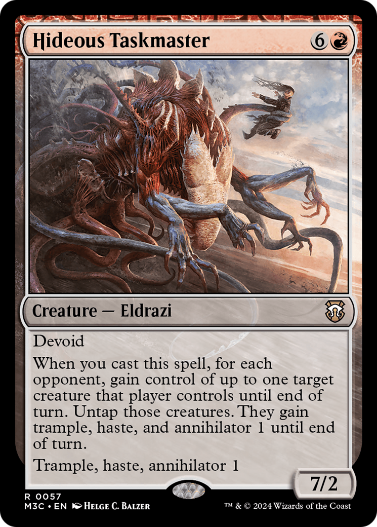 mtg devoid commander deck Hideous Taskmaster (M3C-057)