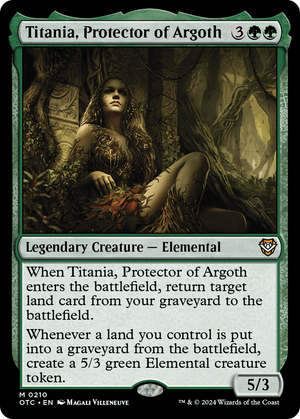 Titania, Protector of Argoth (OTC-210) - Outlaws of Thunder Junction Commander - Poke-Collect