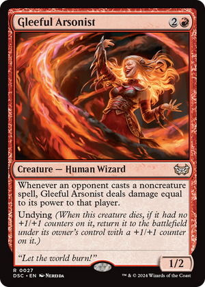 Gleeful Arsonist (DSC-027) - Duskmourn: House of Horror Commander - Poke-Collect