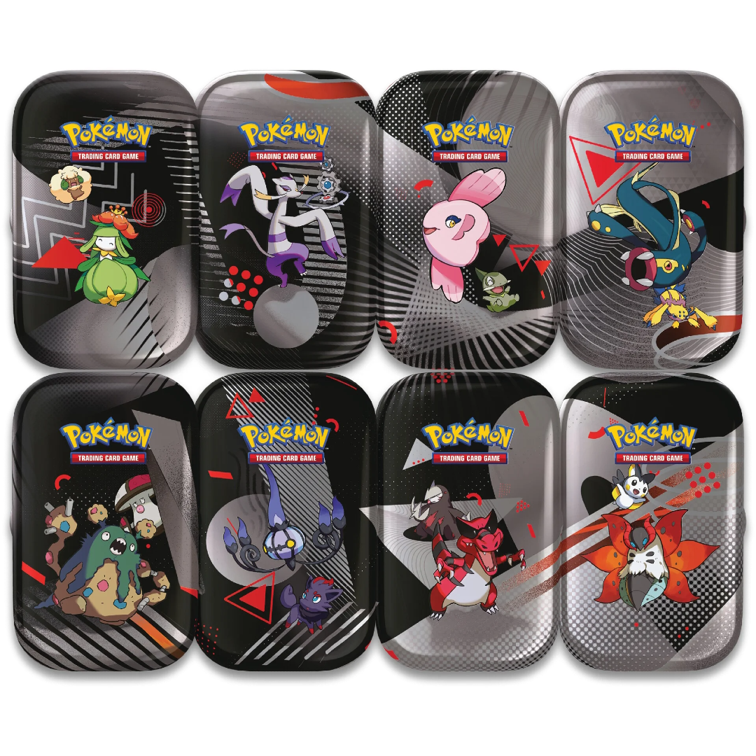 Scarlet & Violet: Black Bolt & White Flare Mini Tin (Set of 8)