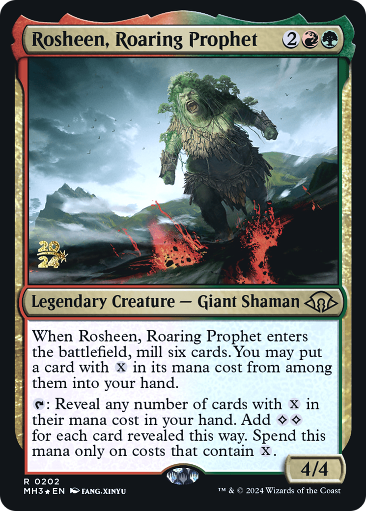 Rosheen, Roaring Prophet (PRE-202) - Modern Horizons 3 Promos Foil
