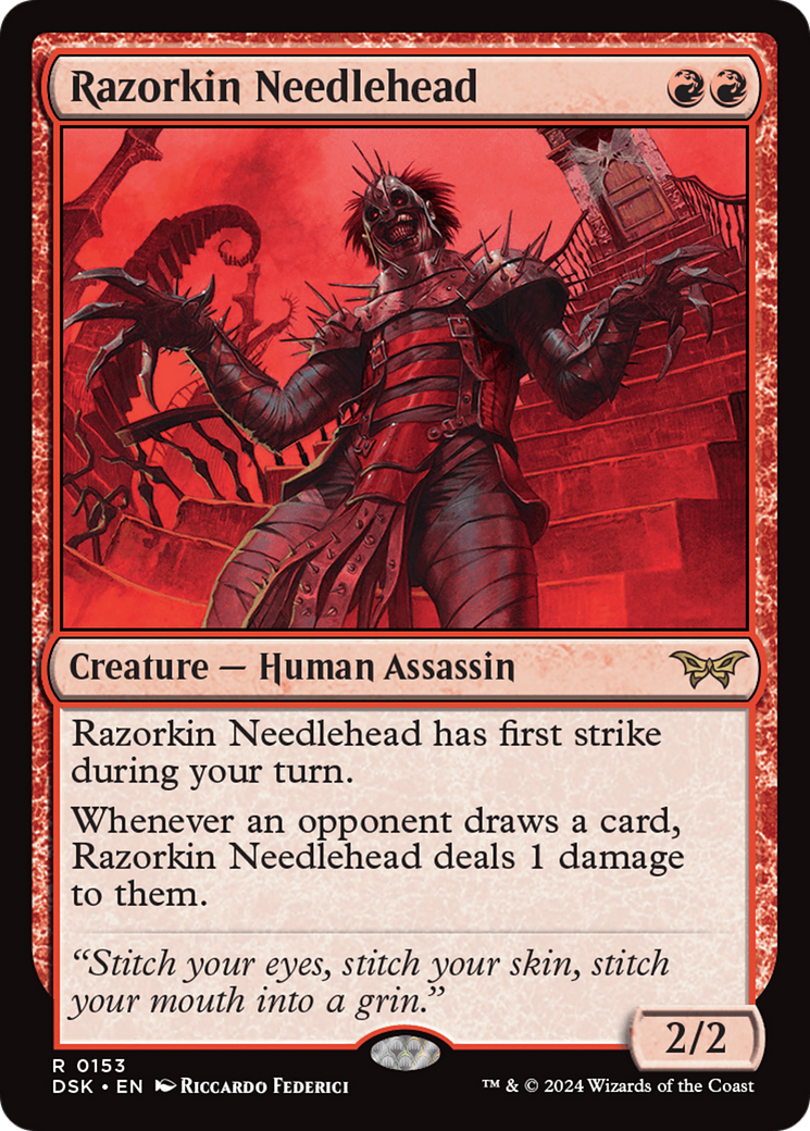 Razorkin Needlehead (DSK-153) - Duskmourn: House of Horror Foil - Poke-Collect