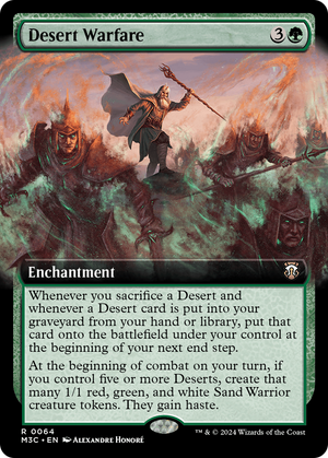 Desert Warfare (M3C-064) - Modern Horizons 3 Commander: (Extended Art)