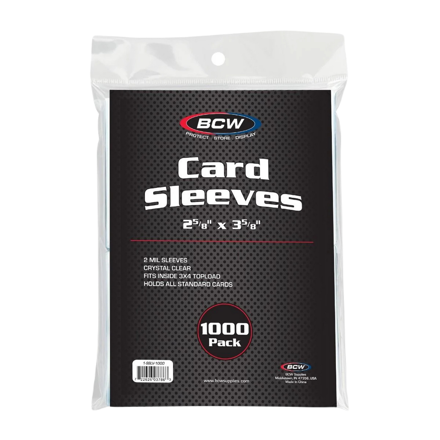 1000 BCW Standard Card Sleeves