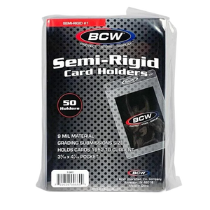 50 BCW Semi-Rigid Card Holder 1 - Poke-Collect