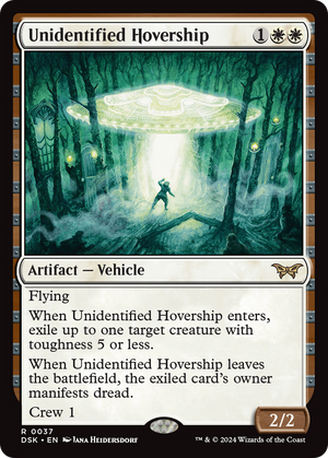 Unidentified Hovership (DSK-037) - Duskmourn: House of Horror