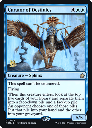 Curator of Destinies (PRE-034) - Foundations Promos Foil