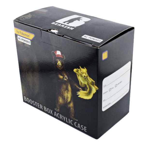 pokemon booster box acrylic case Bearish Acrylic Case Pokemon Booster Display