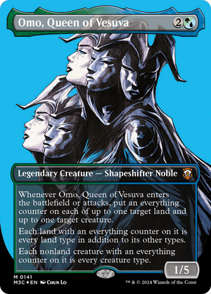 Omo, Queen of Vesuva (M3C-141) - Modern Horizons 3 Commander (Borderless) Foil