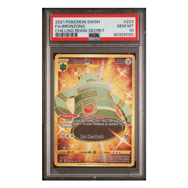 Bronzong Secret Rare Chilling Reign #223 PSA 10 - Poke-Collect