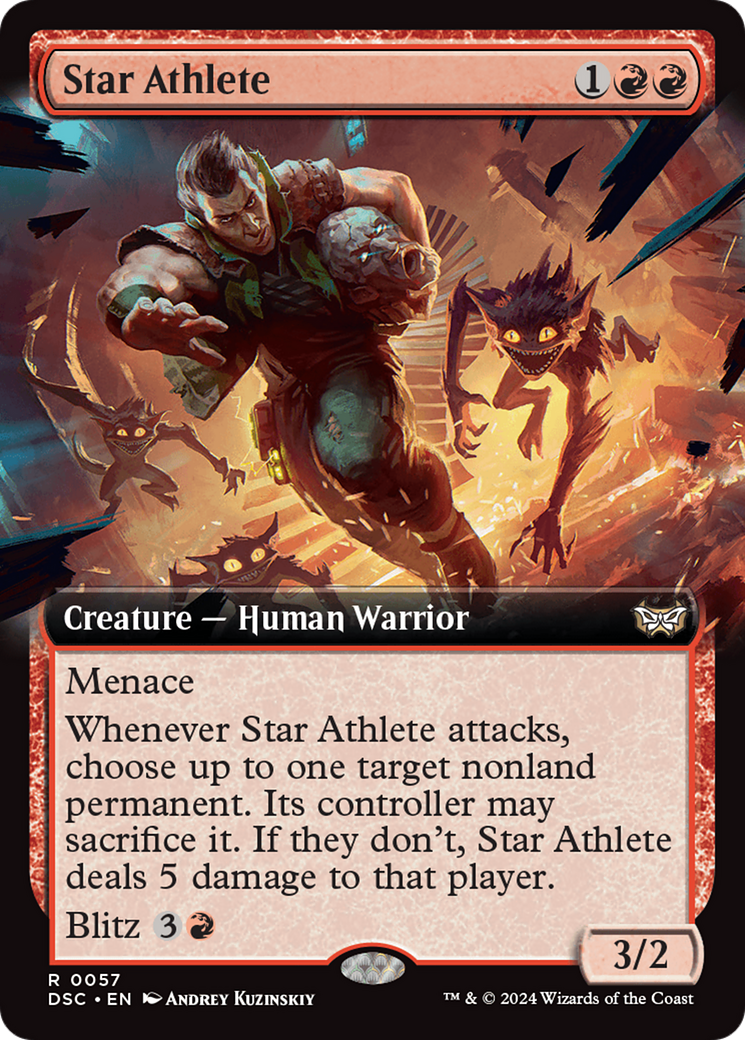 Star Athlete (DSC-057) - Duskmourn: House of Horror Commander: (Extended Art) - Poke-Collect