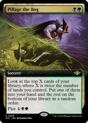 Pillage the Bog (OTJ-359) - Outlaws of Thunder Junction: (Extended Art) Foil - Poke-Collect