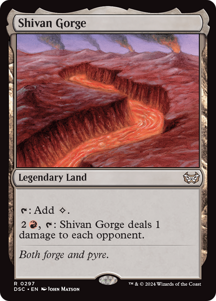 Shivan Gorge (DSC-297) - Duskmourn: House of Horror Commander - Poke-Collect