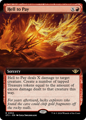 Hell to Pay (OTJ-332) - Outlaws of Thunder Junction: (Extended Art) Foil - Poke-Collect